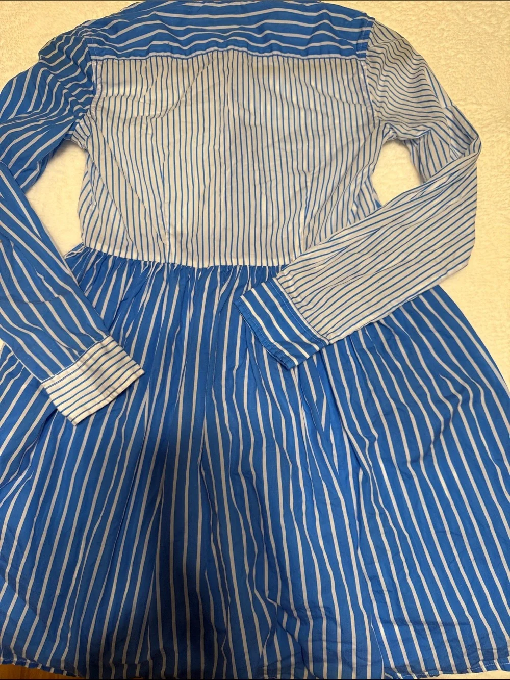 Ralph Lauren Blue and White Striped Shirt Dress